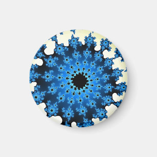 Aimant OEil blanc et bleu