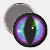 Aimant Oeil de dragons bleu et violet (Recto/Verso)