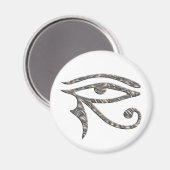 Aimant OEil de Horus - ARGENT (Recto/Verso)