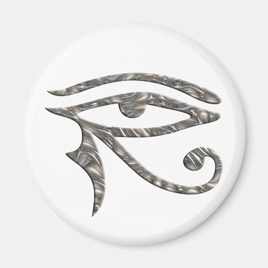 Aimant OEil de Horus - ARGENT (Devant)