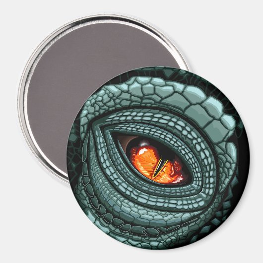 Aimant Œil de prédateur reptile primal (Recto/Verso)