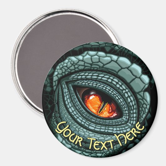 Aimant Œil de prédateur reptile primal (Recto/Verso)