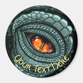 Aimant Œil de prédateur reptile primal (Devant)