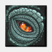 Aimant Œil de prédateur reptile primitif (Devant)
