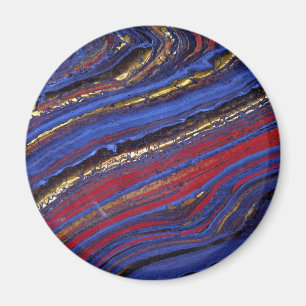 Aimant Oeil de tigre, hématite et jaspe