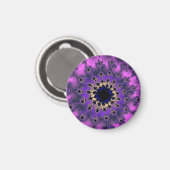 Aimant Oeil mauve métallique (Recto/Verso)
