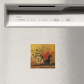Aimant Oeillets rouges et blancs par Vincent van Gogh (In Situ (Lave-vaisselle))