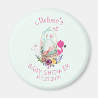 Oeuf de nidification avec Flamant rose et Baby sho