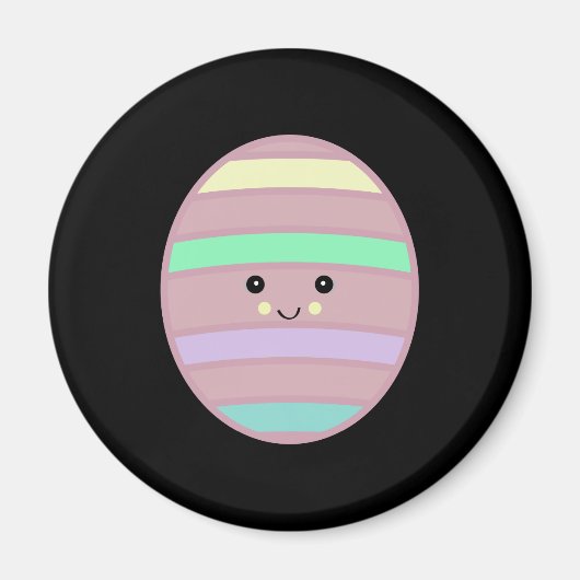 Aimant œuf de Pâques kawaii (Devant)