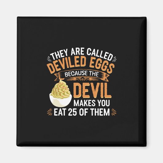 Aimant Œuf Diabolique Parce que le Diable Vous Oblige à M (Devant)