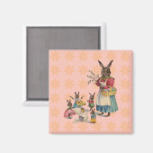 Aimant Oeufs de lapin de Pâques (Recto/Verso)