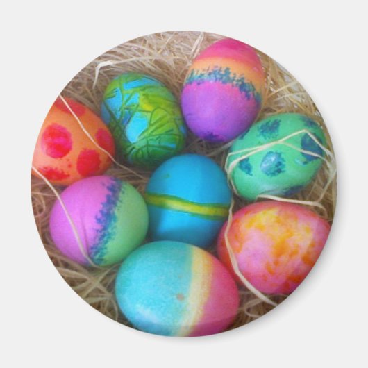 Aimant OEufs de Pâques colorés (Devant)