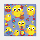 Aimant OEufs de Pâques de Hatch Retro (Devant)