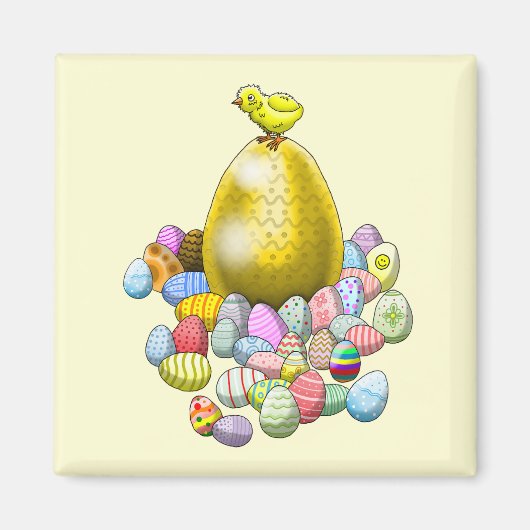 Aimant Œufs de Pâques de poule (Devant)