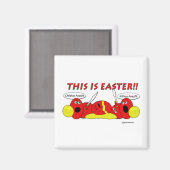 Aimant Oeufs de Pâques Grecs - Style Spartiate! (Recto/Verso)