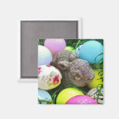 Aimant Oeufs de Pâques, lapin et balles de golf (Recto/Verso)