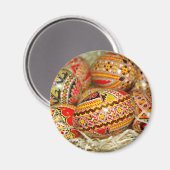 Aimant OEufs de Pâques Roumains peints (Recto/Verso)