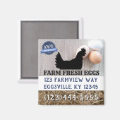 Aimant Oeufs Fraîches À Vendre (Recto/Verso)