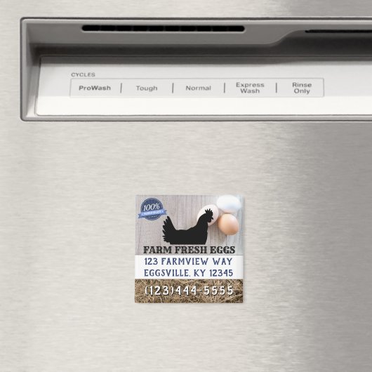 Aimant Oeufs Fraîches À Vendre (In Situ (Lave-vaisselle))