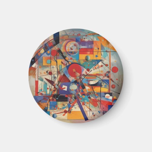 Aimant Oeuvre Abstraite moderne (Devant)