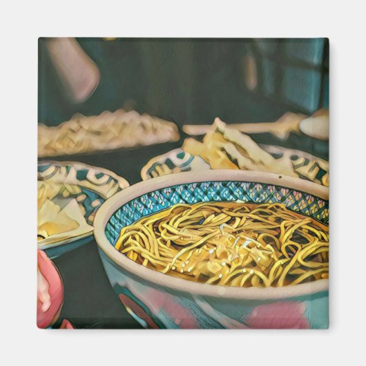 Aimant OEuvre d'amoureux de Ramen (Devant)
