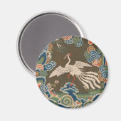 Aimant OEuvre d'art d'oiseaux chinoises antique tapisseri (Recto/Verso)