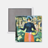Aimant Oeuvre de Kazimir Malevich, Flower girl (Recto/Verso)