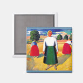 Aimant OEuvre de Kazimir Malevich, Reapers (Recto/Verso)