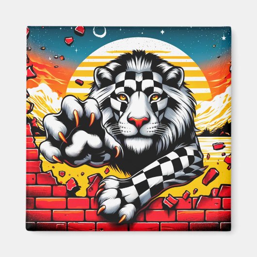 Aimant OEuvre de Lion (Devant)