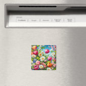 Aimant OEuvre florale/printanière (In Situ (Lave-vaisselle))