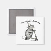 Aimant Off To Cause A Kerfuffle Weirore Sayings Funny Mem (Recto/Verso)