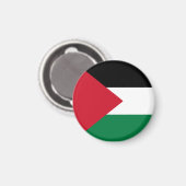 Aimant officiellement le drapeau de l'État de Palestine (Recto/Verso)