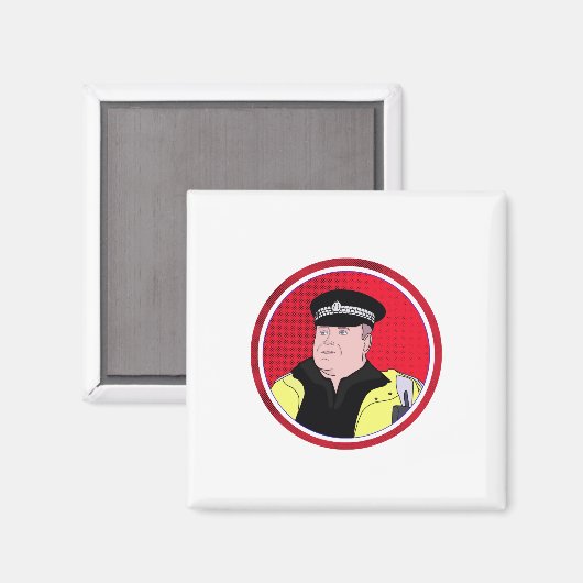 Aimant Officier de police (Recto/Verso)