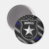 Aimant Officier de police Shérif Cop Flag (Recto/Verso)