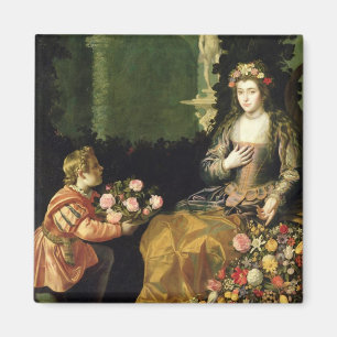Aimant Offrant à Flora, 1627 (huile sur la toile)