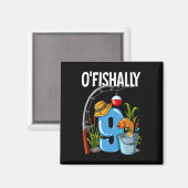 Aimant O'fishally 9 ans 9e anniversaire pêche (Recto/Verso)