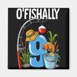 Aimant O'fishally 9 ans 9ème anniversaire pêche 