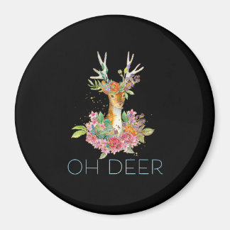Aimant Oh Cerf Mignon Cerf Coloré Design Minimaliste