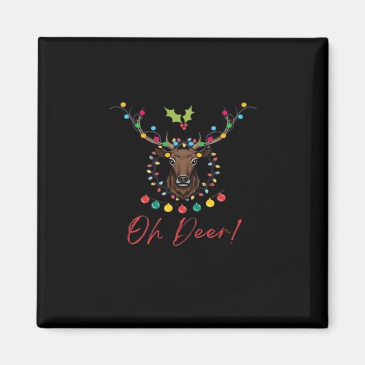 Aimant Oh Cerf Moderne Esthétique  (Devant)
