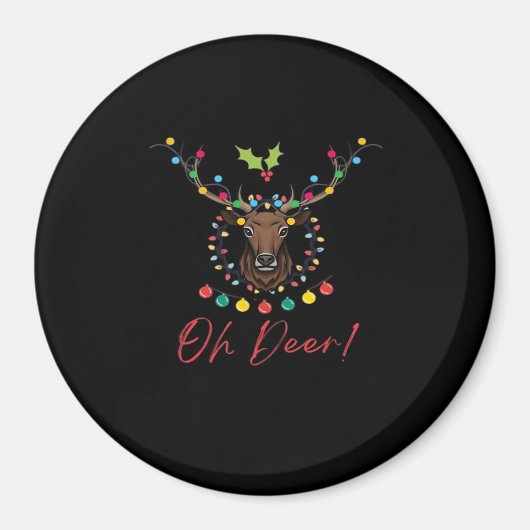 Aimant Oh Cerf Moderne Esthétique  (Devant)