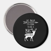 Aimant Oh Cerf Va Devenir Grand Frère Annonce De Noël (Recto/Verso)