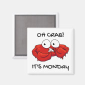 Aimant Oh Crabe C'est lundi (Recto/Verso)
