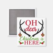 Aimant Oh Deer Christmas (Recto/Verso)
