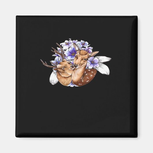 Aimant Oh Deer Clean Minimal Style  (Devant)