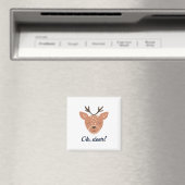 Aimant Oh Deer Deer Love Save The Deer Creative Design  (In Situ (Lave-vaisselle))