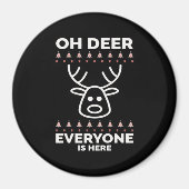 Aimant Oh Deer Everyone Is Here Modern Style  (Devant)