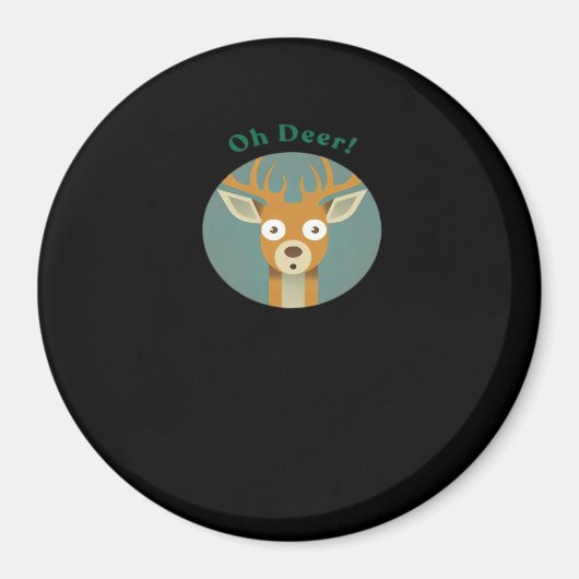 Aimant Oh Deer Style Créatif (Devant)