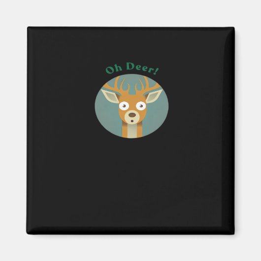 Aimant Oh Deer Style Créatif (Devant)