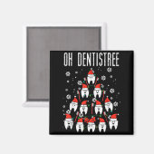 Aimant Oh Dentistree Christmas Tree Teeth Dentistry Denta (Recto/Verso)