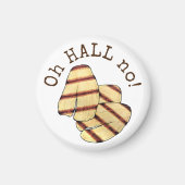 Aimant Oh HALL (Enfer) Non ! Halloumi Fromage Funny Foodi (Devant)